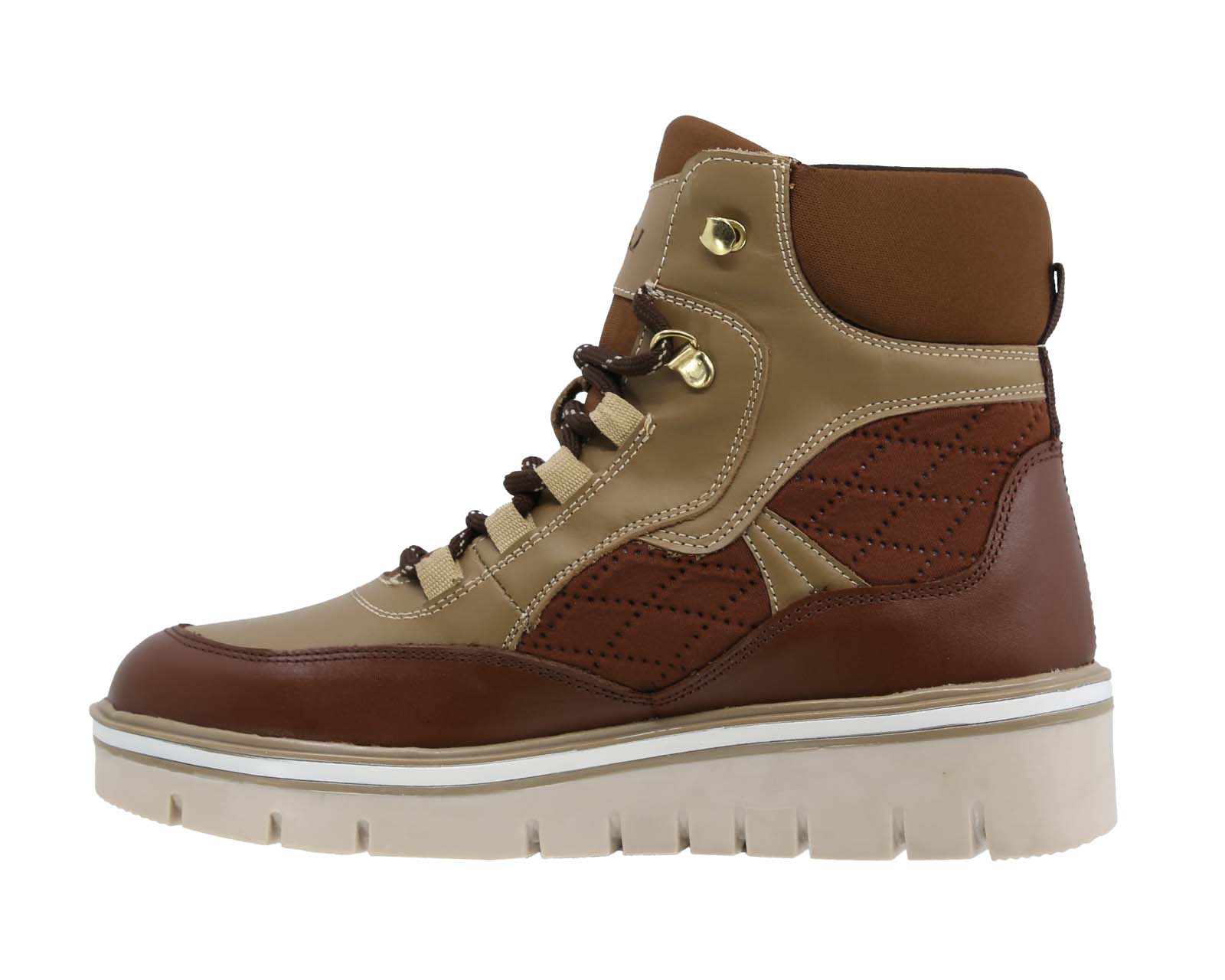 Foto 4 | Bota Urbana de Piel Triples Flow Muriel 37080 Marrón