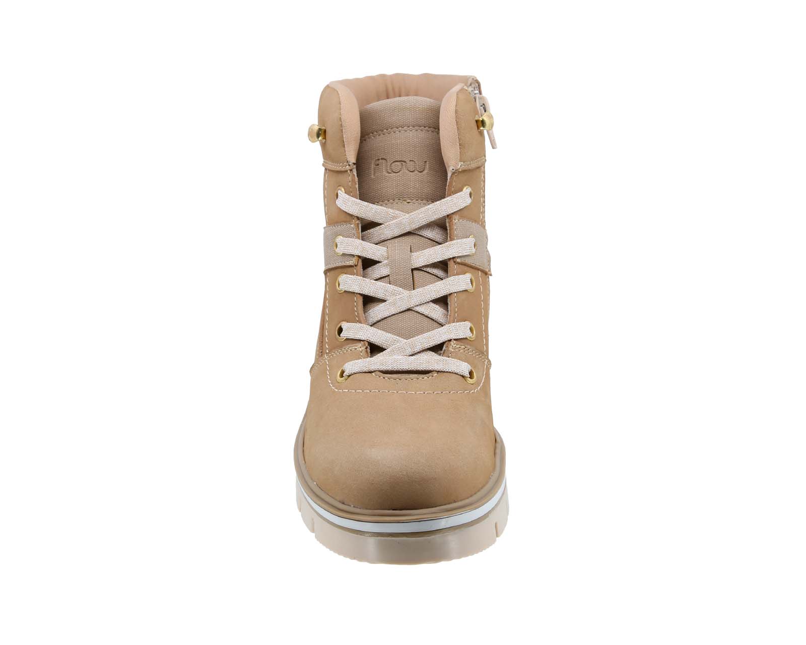 Foto 4 pulgar | Bota Casual Triples Flow de Piel Muriel 37081 Beige