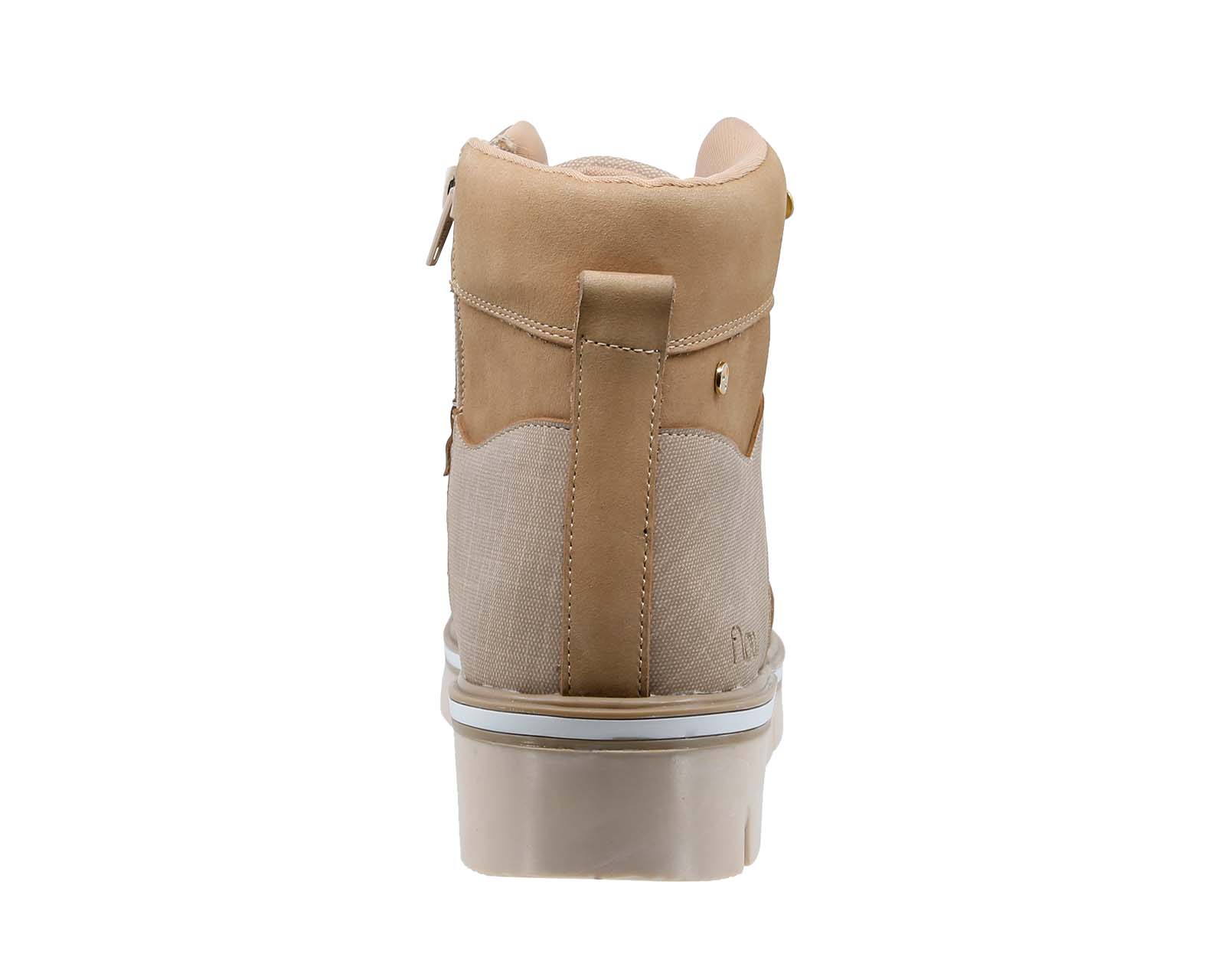 Foto 6 pulgar | Bota Casual Triples Flow de Piel Muriel 37081 Beige