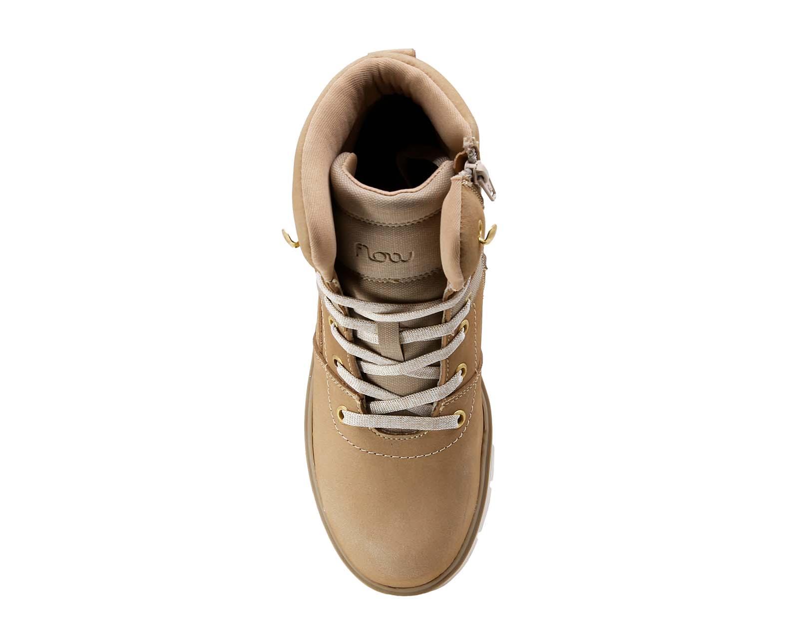 Foto 7 pulgar | Bota Casual Triples Flow de Piel Muriel 37081 Beige