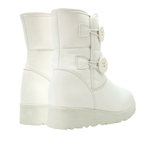 Foto 2 | Botas Invernales Zenda Shoes ZEN6015 Blanco para Mujer