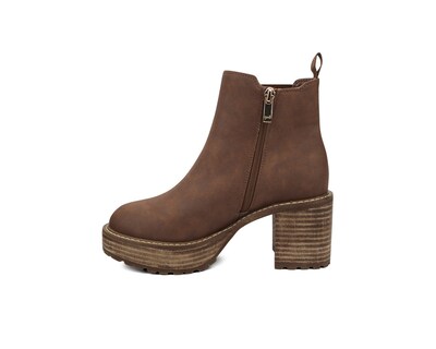 Foto 5 | Botín Lob Footwear Pu 92503570 Café para Mujer