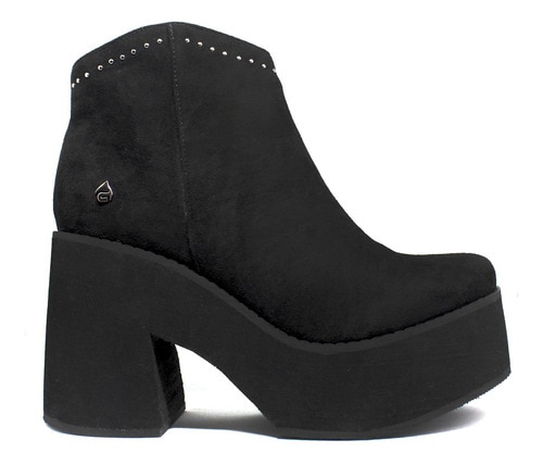 Botin Gotta Negro De Tac n 15041 Coppel