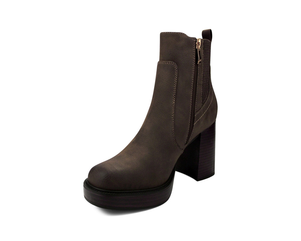 Foto 6 | Botín para Dama Lob Footwear Pu Café 57703560