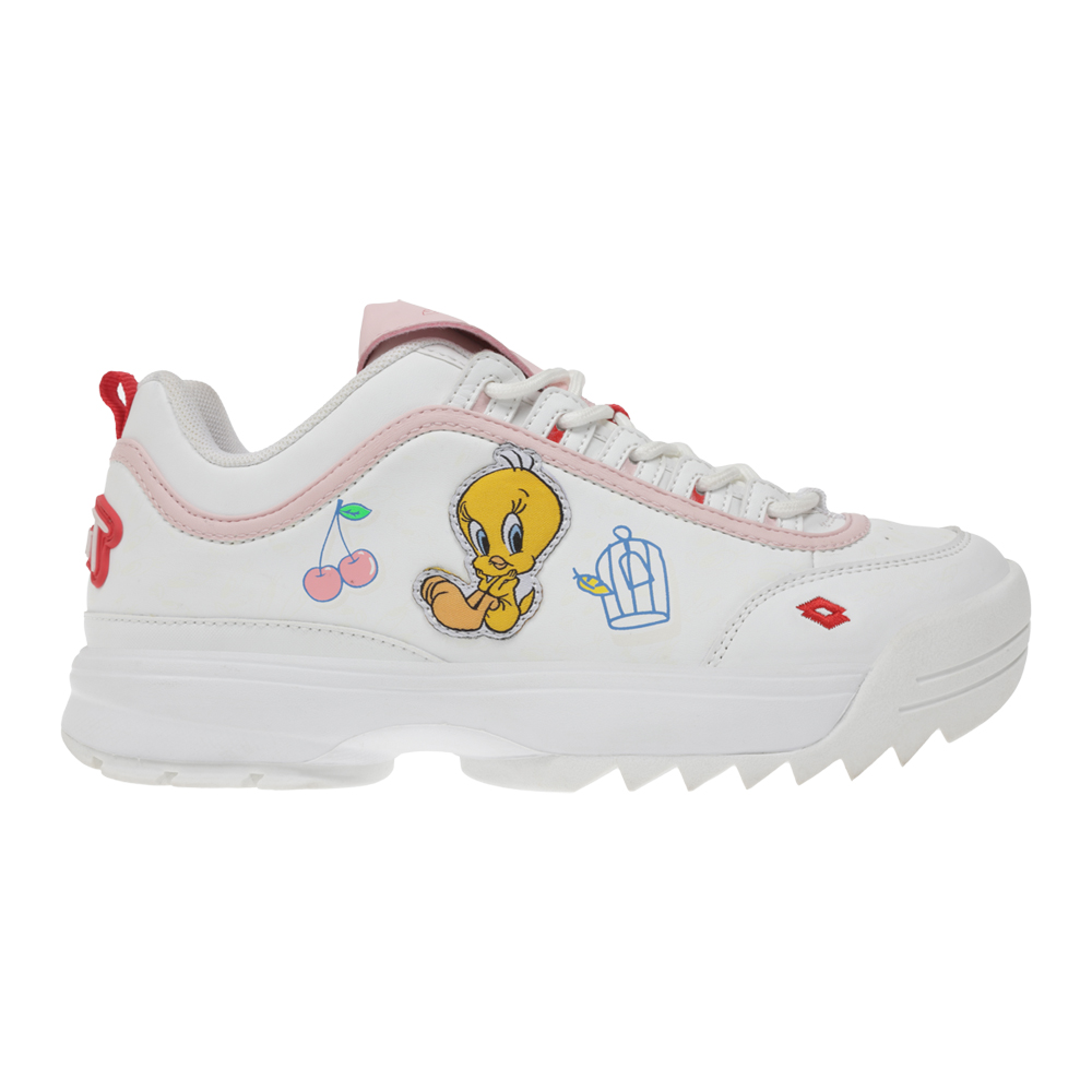 Foto 3 pulgar | Tenis Lotto 9h474187 Wicked color Blanco con Rosa Casual