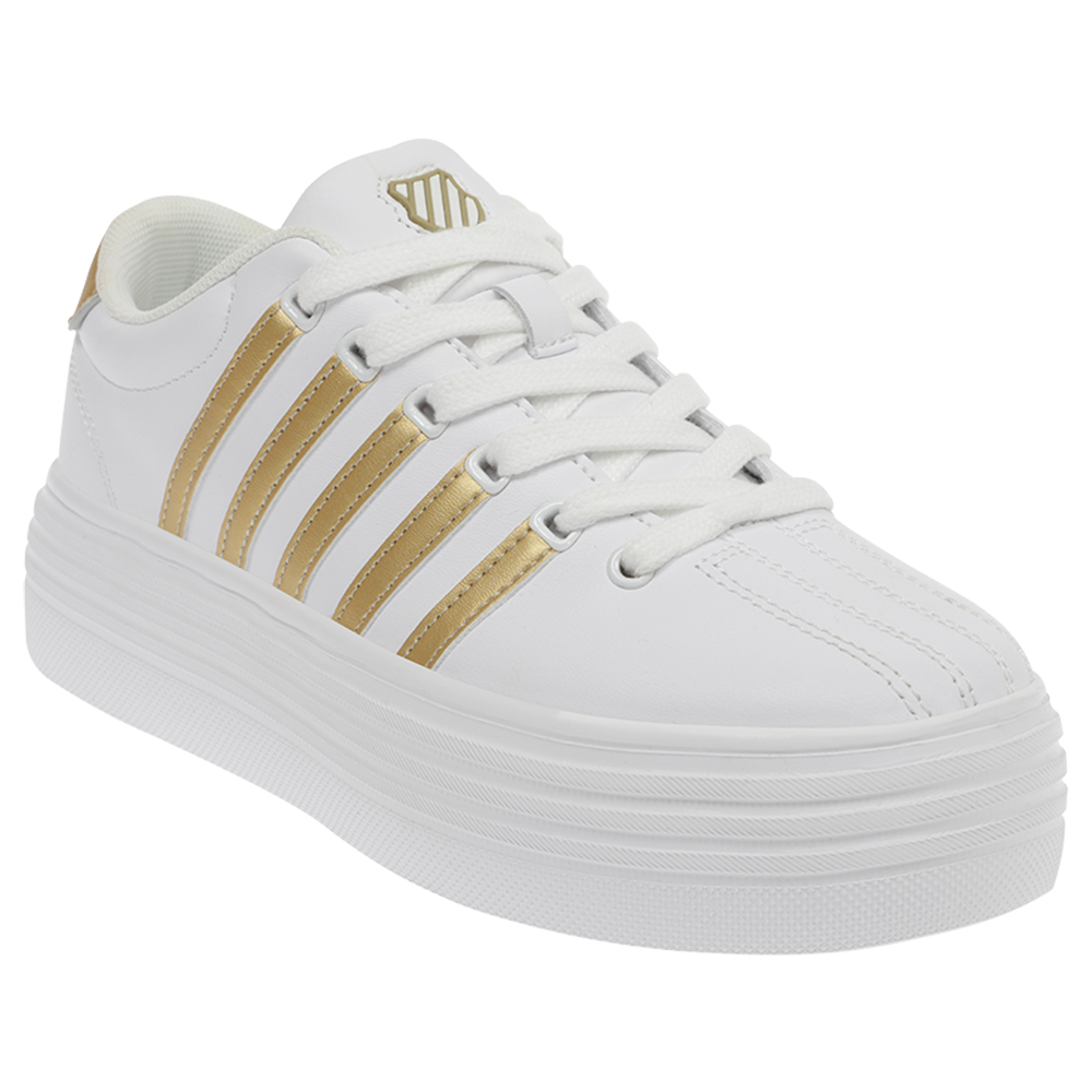 Foto 2 pulgar | Tenis K-Swiss Court Pro V High Blancos para Mujer