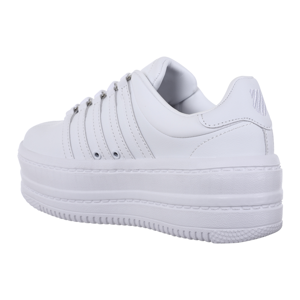 Foto 4 pulgar | Tenis para Mujer K-swiss Calssic Plataform Blanco