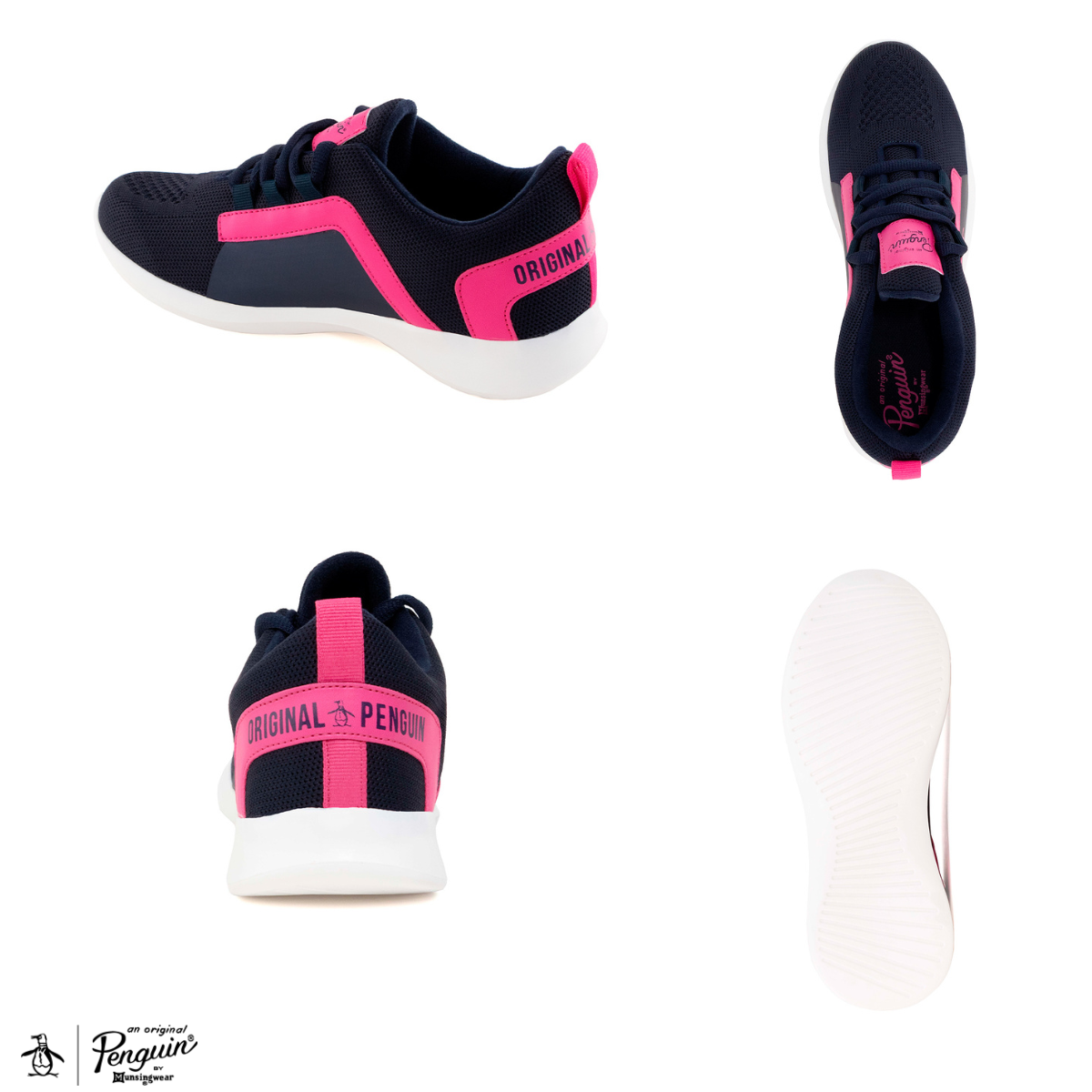 Foto 7 pulgar | Tenis para Mujer Original Penguin Penélope Azul Marino