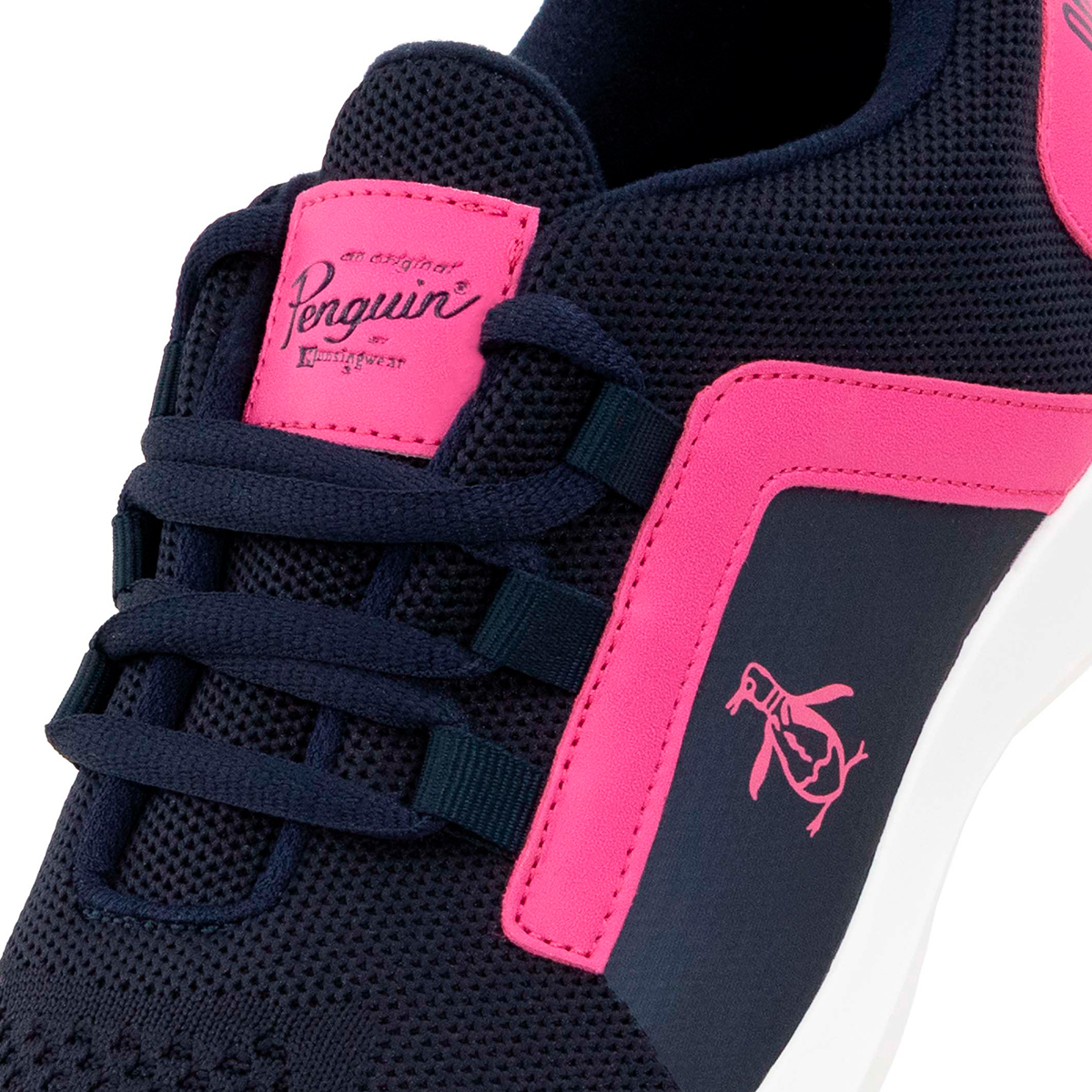 Foto 9 pulgar | Tenis para Mujer Original Penguin Penélope Azul Marino
