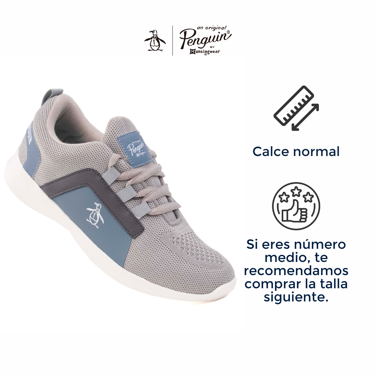 Foto 4 pulgar | Tenis Penguin Style Penélope color Gris para Mujer