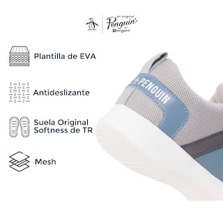 Foto 4 | Tenis Penguin Style Penélope color Gris para Mujer