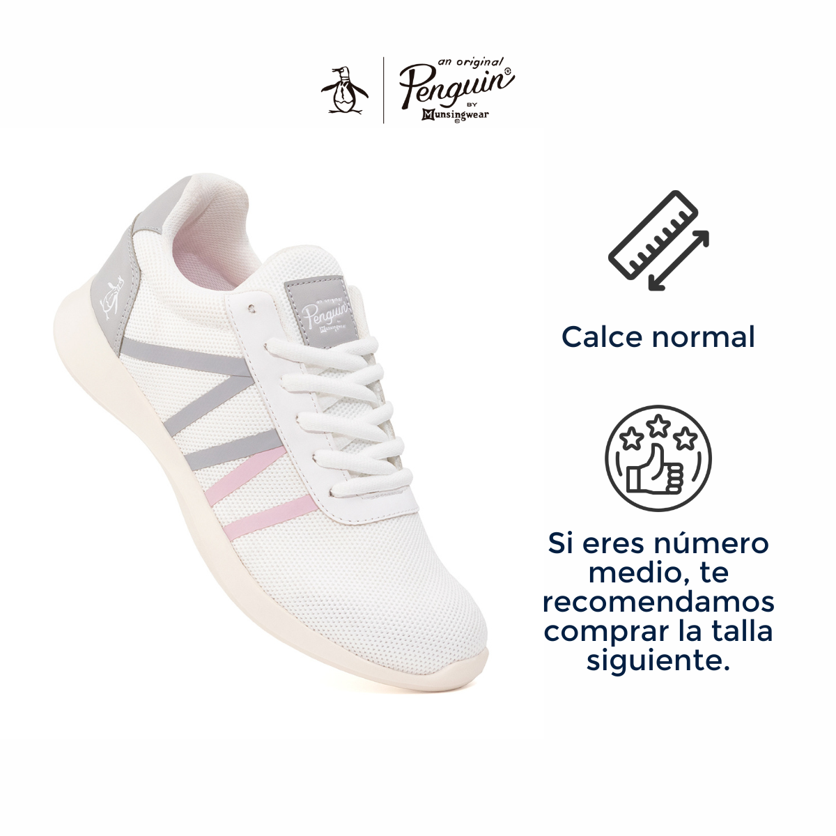 Foto 4 pulgar | Tenis Penguin Style Damia color Blanco para Mujer