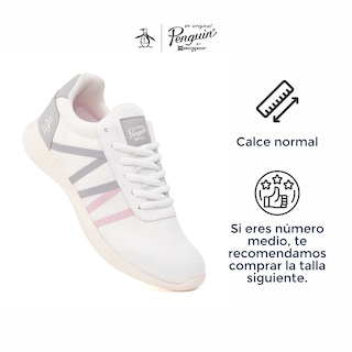 Foto 3 | Tenis Penguin Style Damia color Blanco para Mujer
