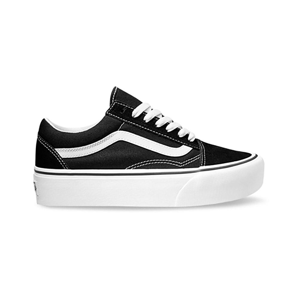 Foto 2 pulgar | Tenis Mujer Vans Textil Tela Comodos Urbanos Paseo Ajustables Cordones Negro
