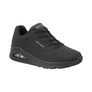 Foto 1 | Tenis Mujer Skechers Casual Urbano Textil Sintetito Ligeros Ajustables Cordones Negro