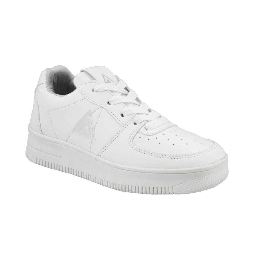 Tenis Mujer Hgn By Mr Shu 1717 Basicos Comodos Blanco