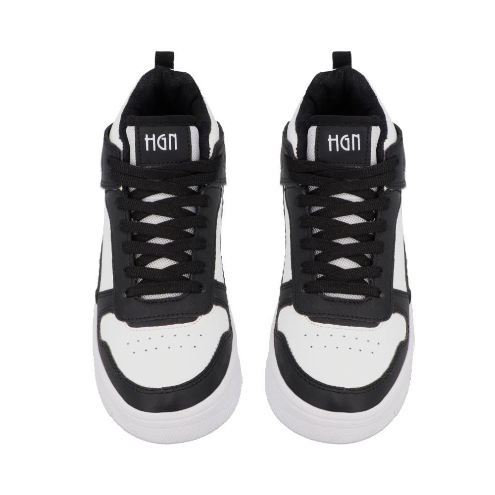 Foto 5 pulgar | Tenis Bota Hgn By Mr Shu 2029 Velcro Basquet Urbanos Sport Negro