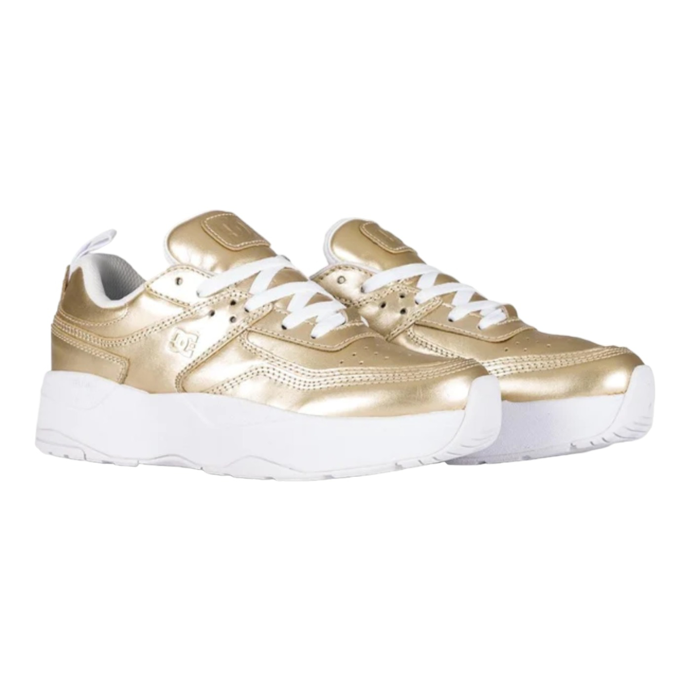 Foto 2 pulgar | Tenis Dc Shoes E Tribekaplatse Dorados para Mujer