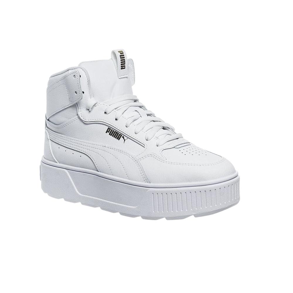Foto 3 pulgar | Tenis Puma Karmen Rebelle Mid Blancos para Mujer