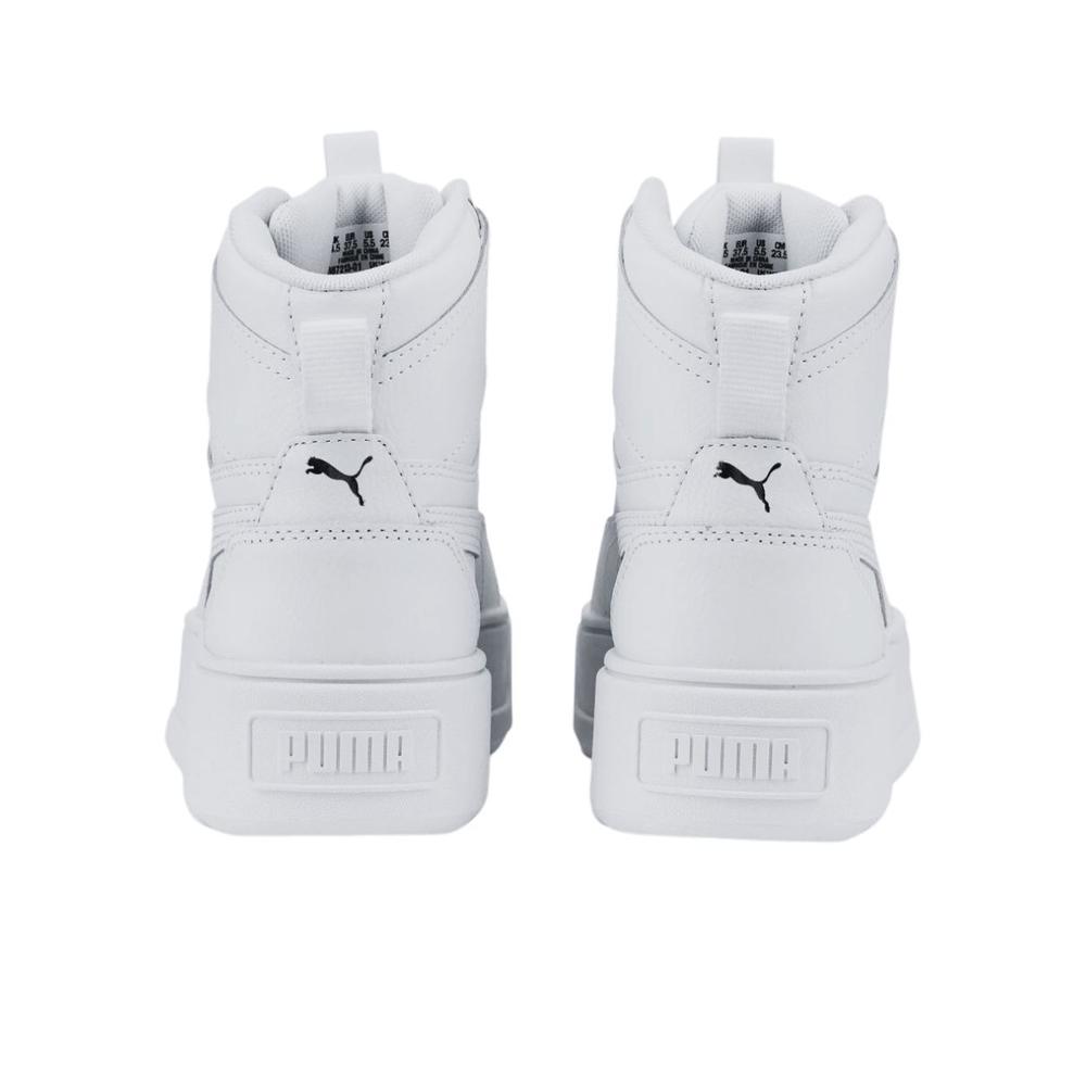 Foto 4 pulgar | Tenis Puma Karmen Rebelle Mid Blancos para Mujer