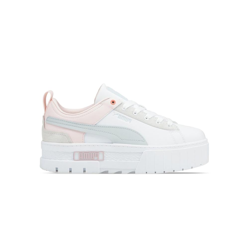 Foto 2 pulgar | Tenis Puma Mayze Raw Plataforma Blancos para Mujer