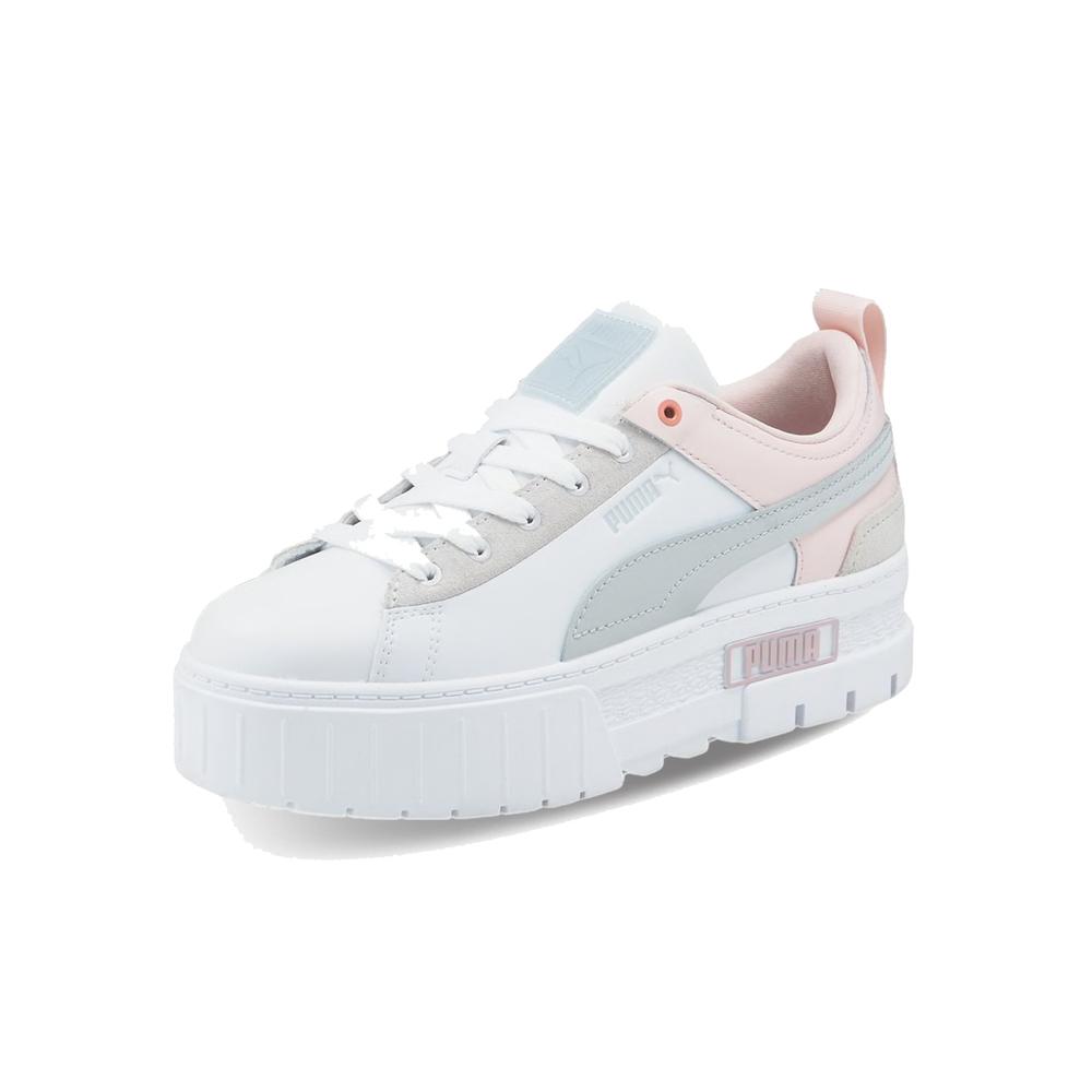 Foto 4 pulgar | Tenis Puma Mayze Raw Plataforma Blancos para Mujer