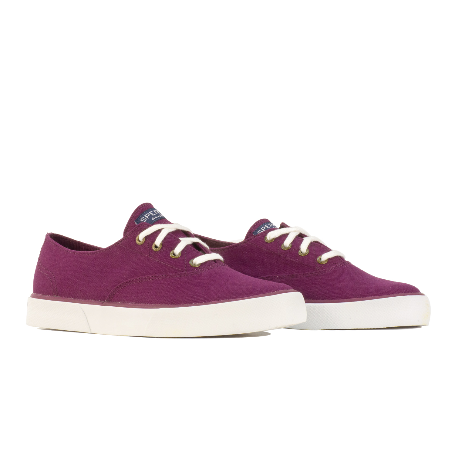 Foto 2 pulgar | Tenis Sperry Pier Saturated Sts97629 Vino para Mujer