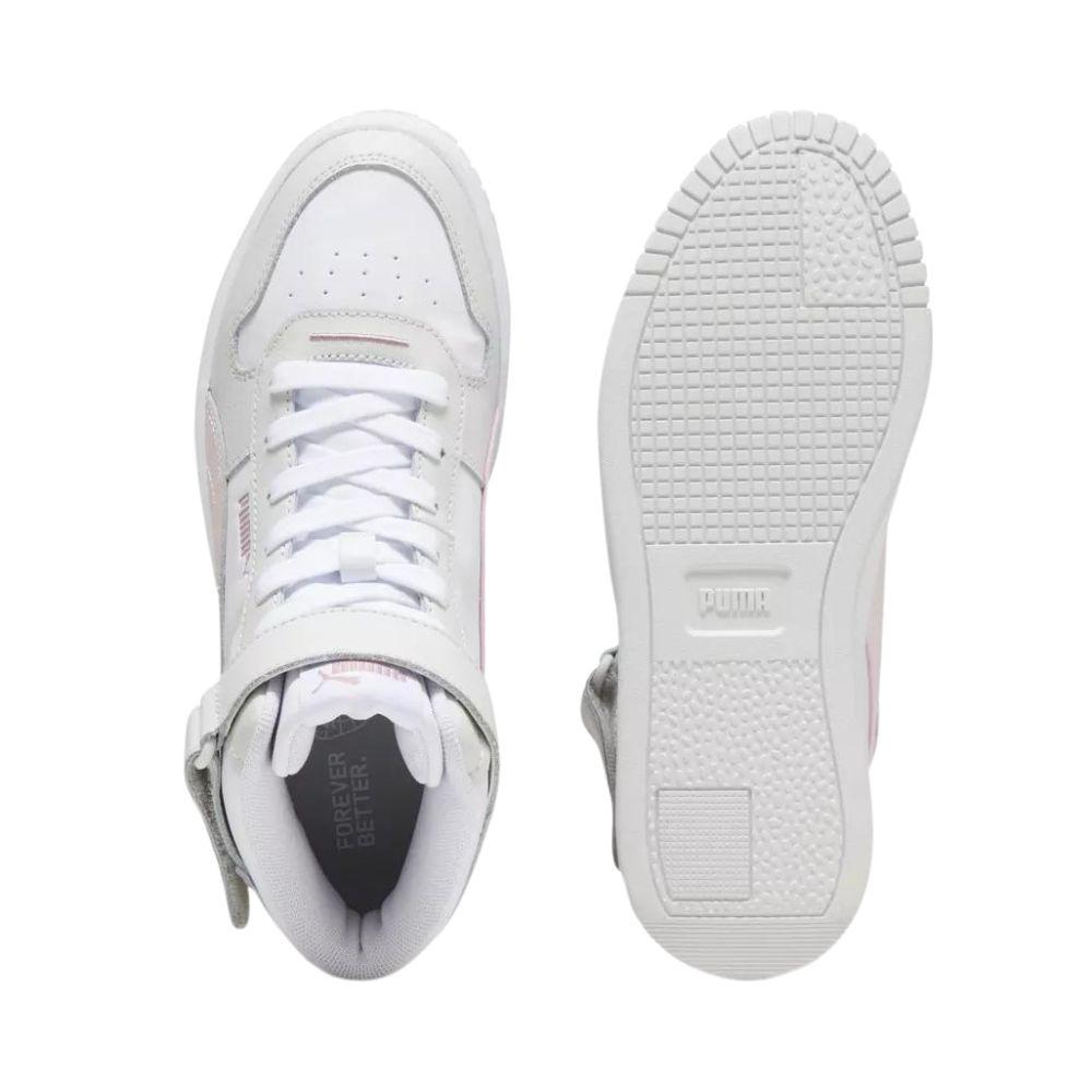 Foto 4 pulgar | Tenis Puma Carina Street Mid Blancos para Mujer Juvenil