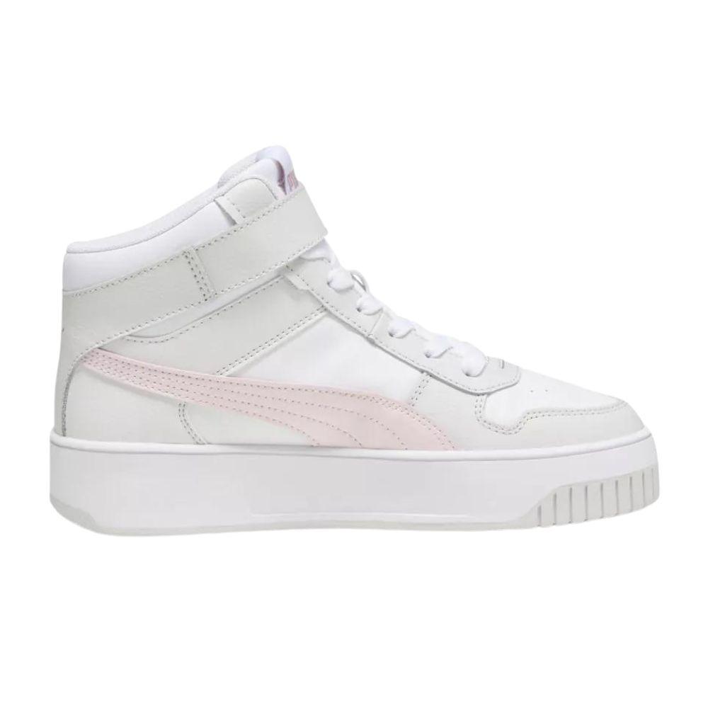Foto 6 pulgar | Tenis Puma Carina Street Mid Blancos para Mujer Juvenil