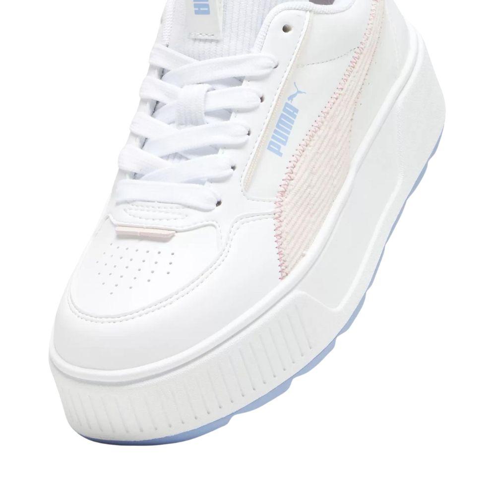 Foto 4 | Tenis Puma Karmen Rebelle Corduroy Juveniles Blancos para Mujer