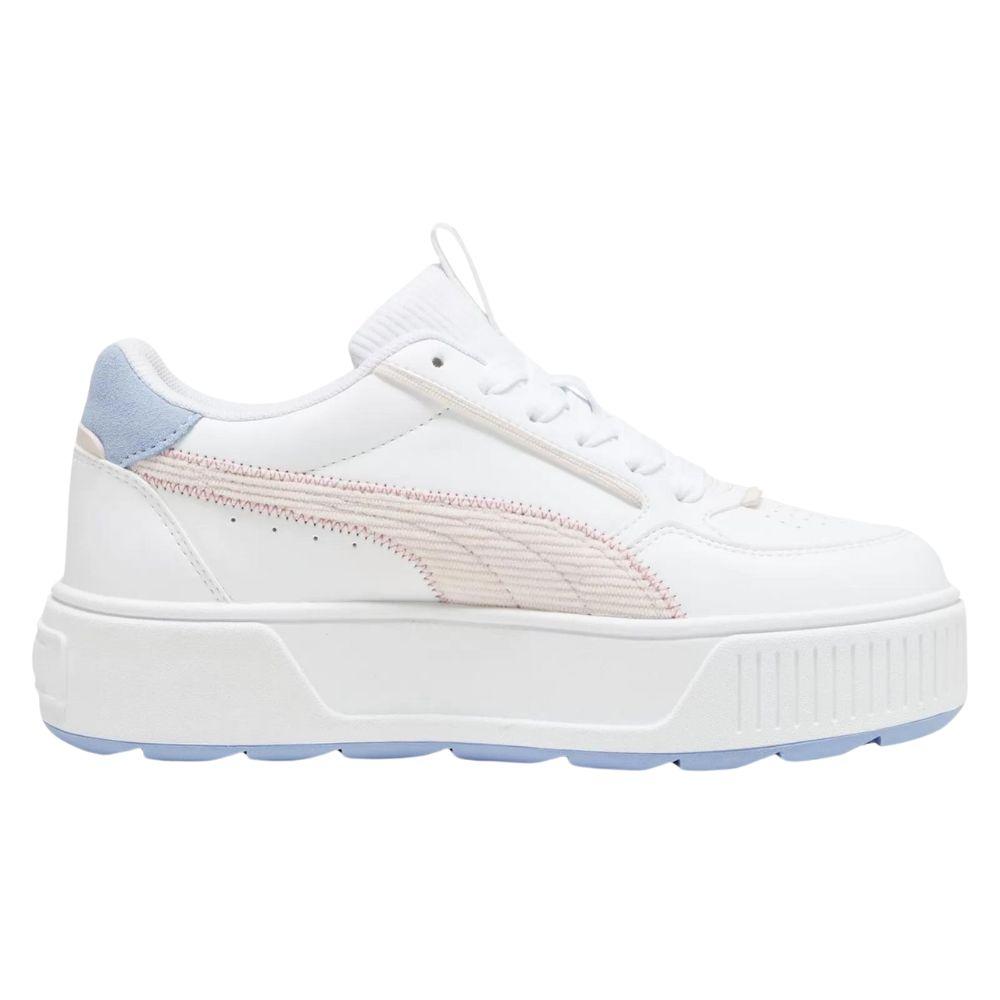 Foto 5 | Tenis Puma Karmen Rebelle Corduroy Juveniles Blancos para Mujer