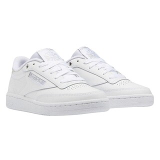 Foto 2 | Tenis Reebok Club C 85 White Silver Metallic Blancos para Mujer
