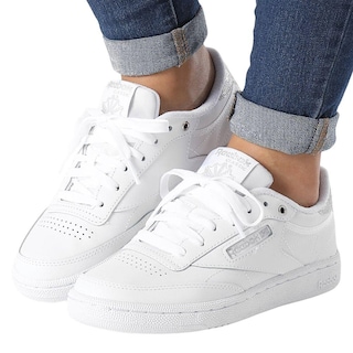 Foto 5 | Tenis Reebok Club C 85 White Silver Metallic Blancos para Mujer