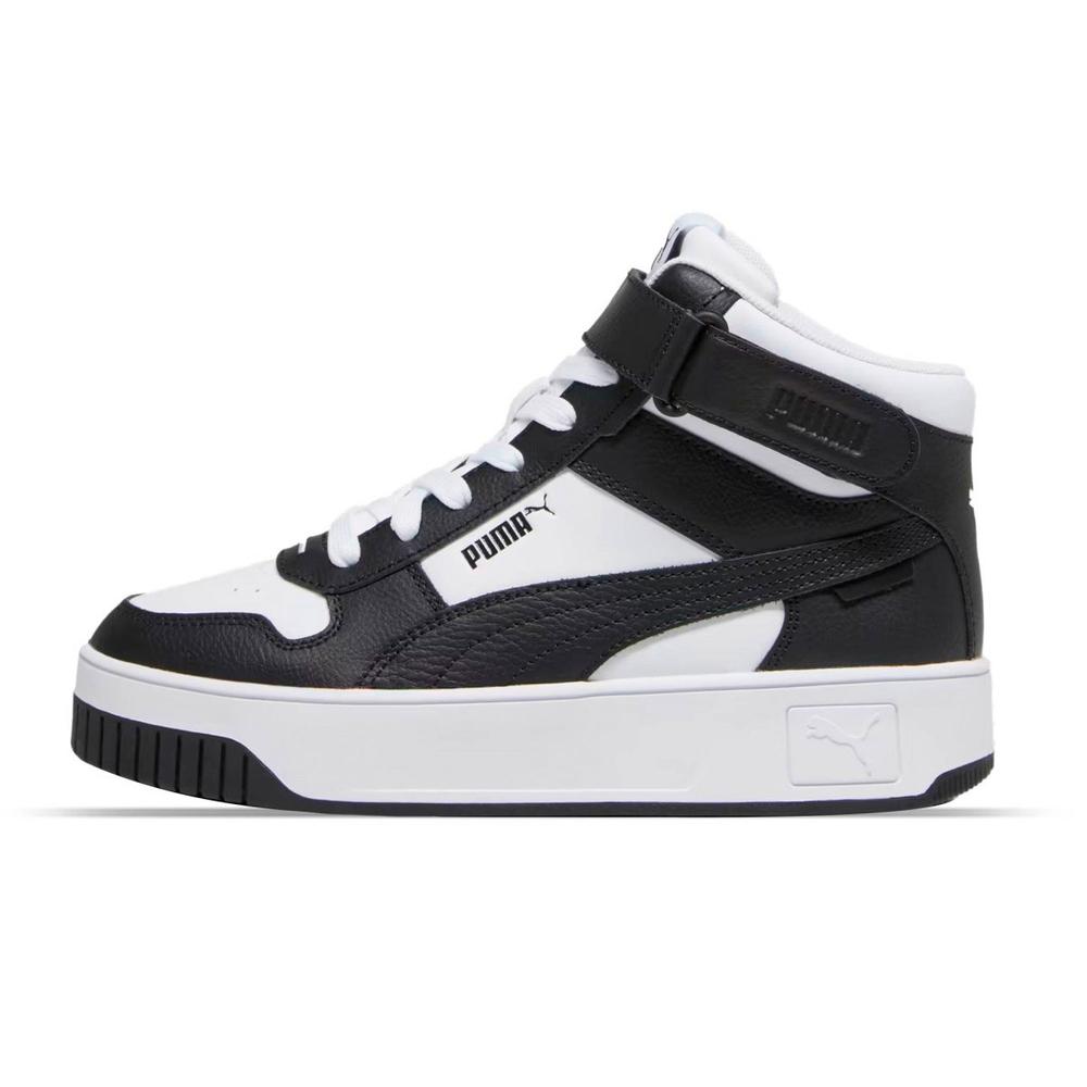 Foto 2 pulgar | Tenis Puma Carina Street Blancos con Negro para Mujer