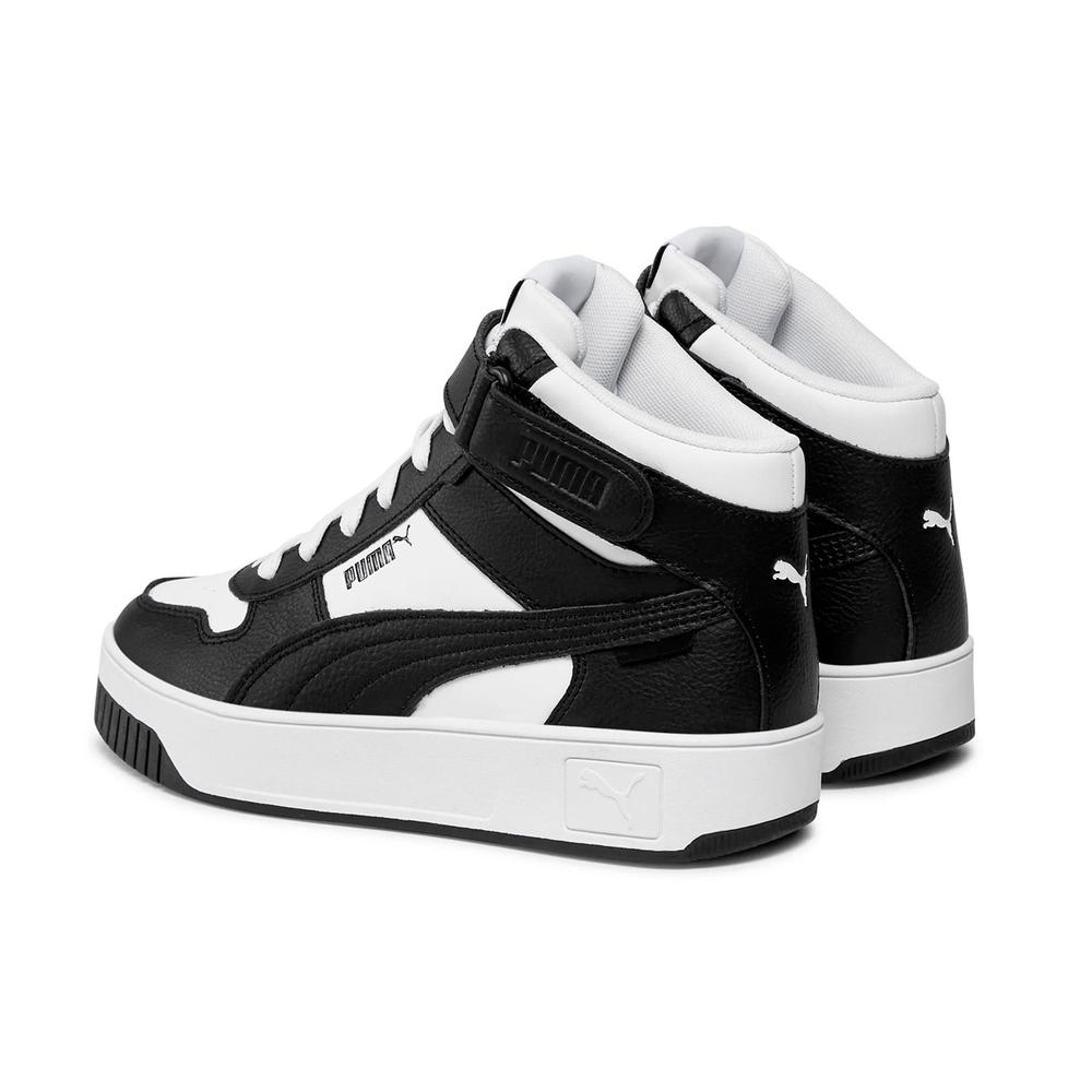 Foto 6 pulgar | Tenis Puma Carina Street Blancos con Negro para Mujer