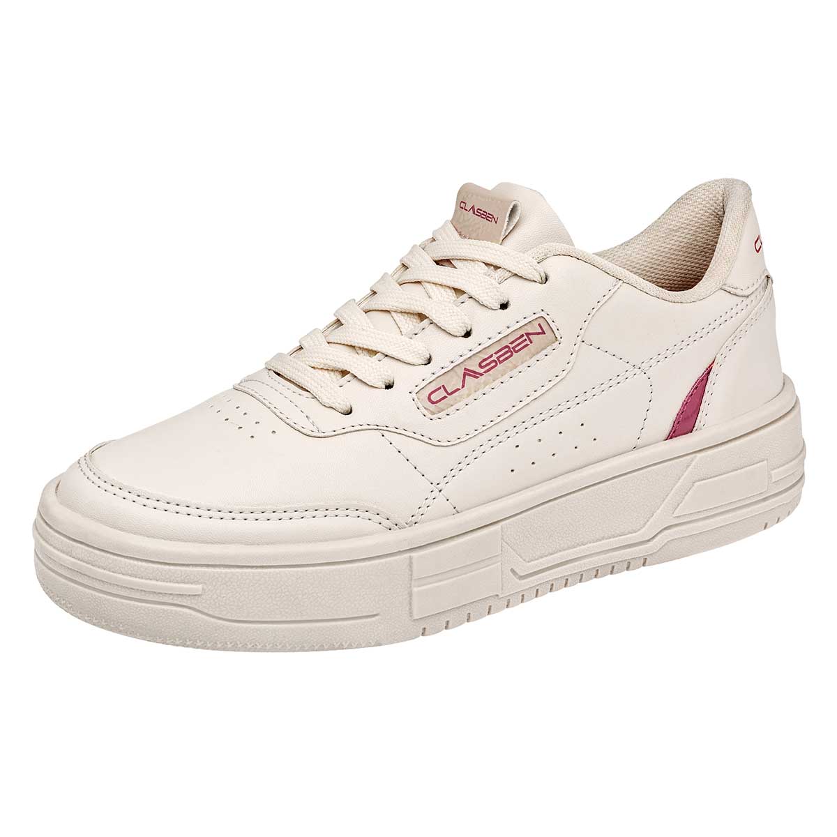 Foto 2 pulgar | Tenis Clasben Beige para Mujer
