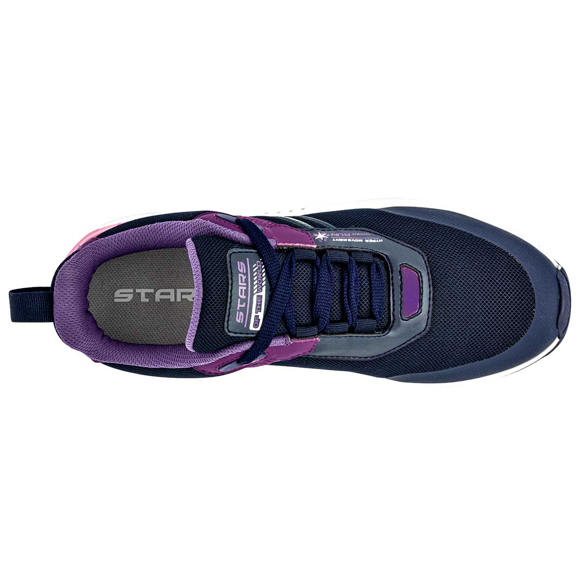 Foto 3 pulgar | Tenis Chunky Stars Of The World Azul Marino para Mujer