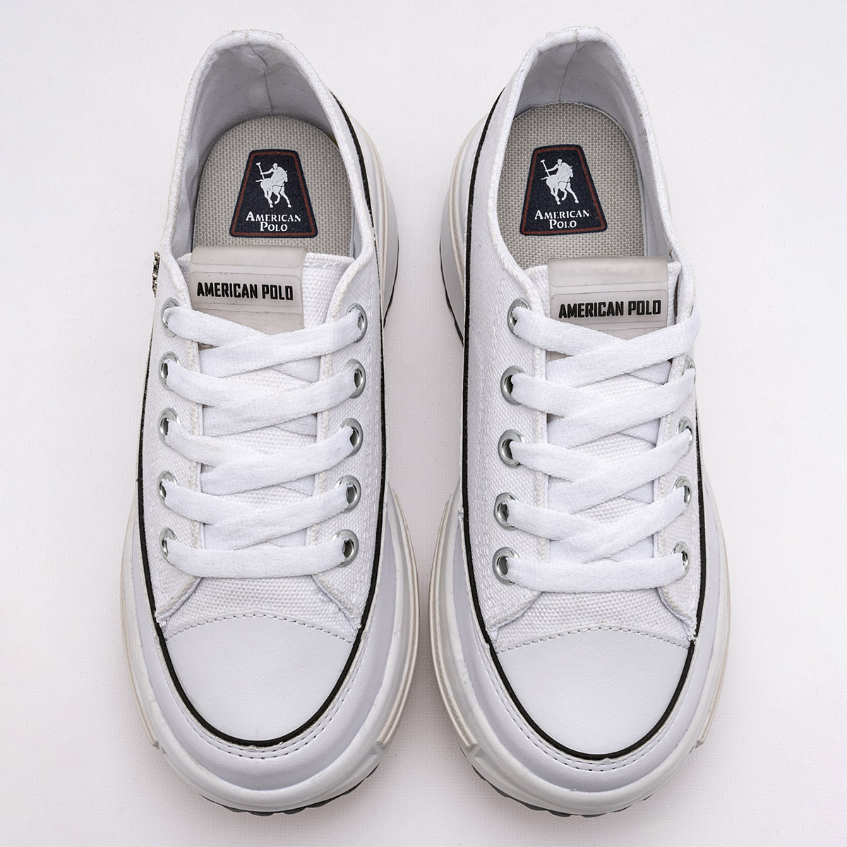 Foto 3 | Tenis Urbano American Polo Blanco Cod. 122112 para Mujer