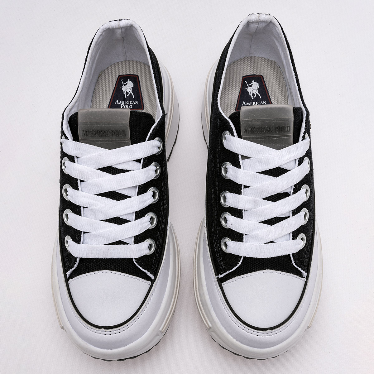 Foto 3 | Tenis Urbanos para Mujer American Polo Negros
