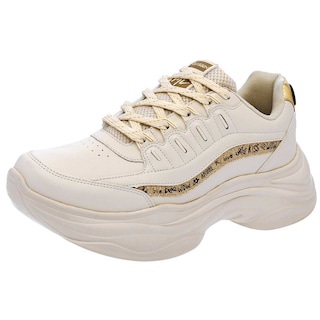 Foto 1 | Tenis Chunky Clasben 112533 Beige para Mujer