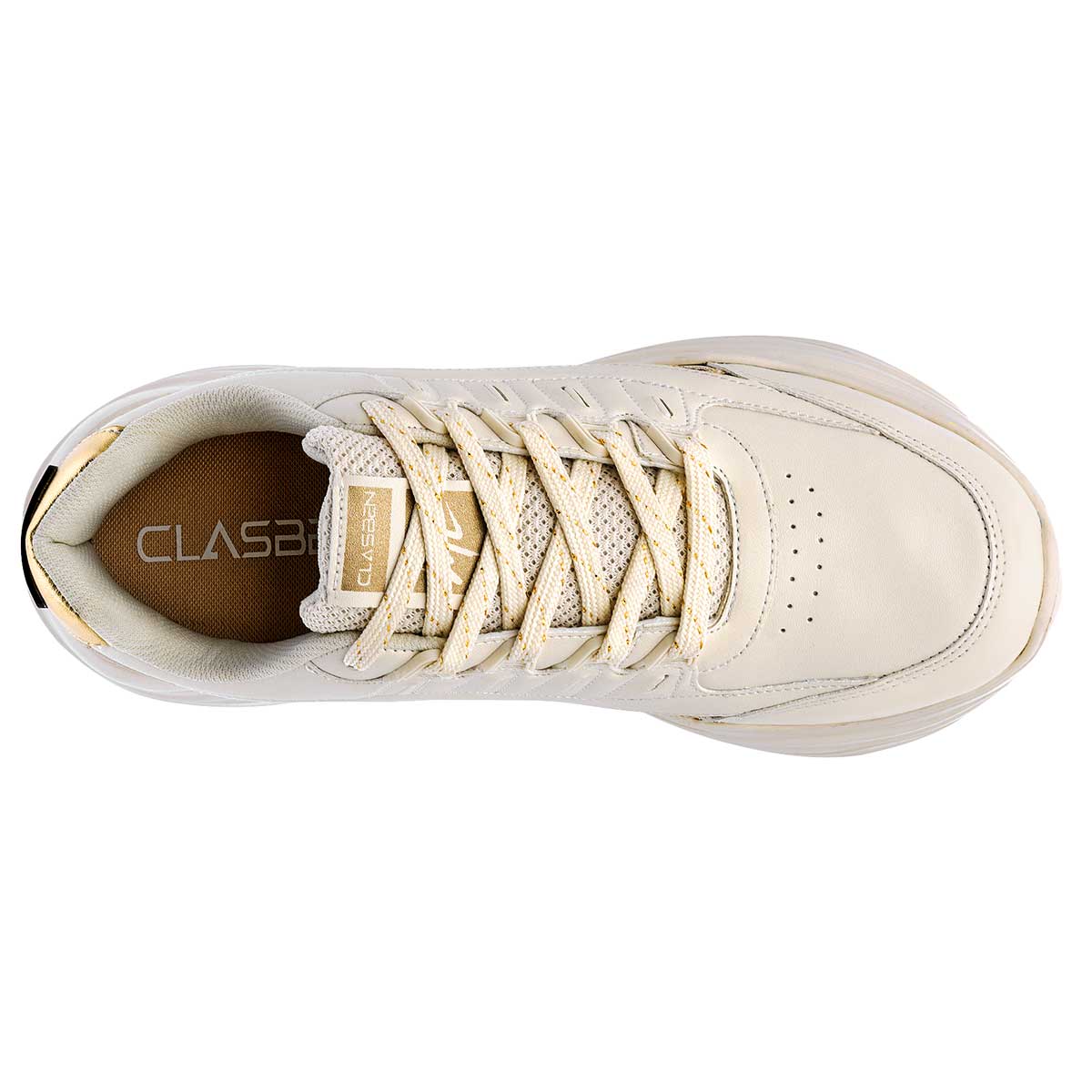 Foto 3 pulgar | Tenis Chunky  Clasben 112533 Beige para Mujer