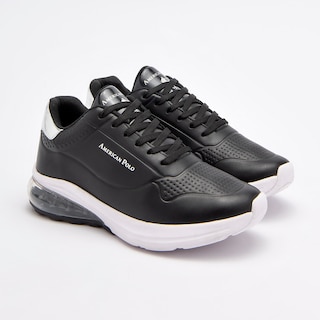 Foto 2 | Tenis Urbano American Polo Negro Cod. 122068 para Mujer