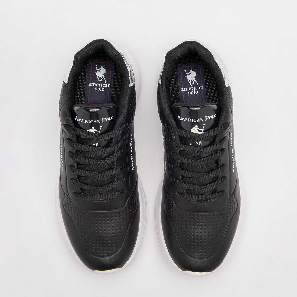 Foto 4 pulgar | Tenis Urbano American Polo Negro Cod. 122068 para Mujer