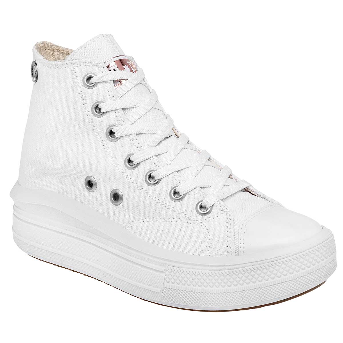 Foto 2 pulgar | Tenis American Polo Blancos 113592 para Mujer