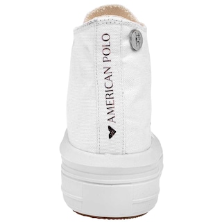 Foto 2 | Tenis American Polo Blancos 113592 para Mujer