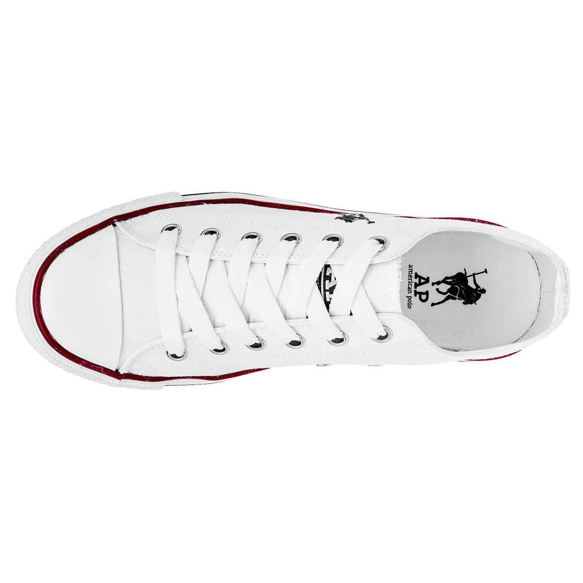 Foto 2 | Tenis American Polo Blancos para Mujer