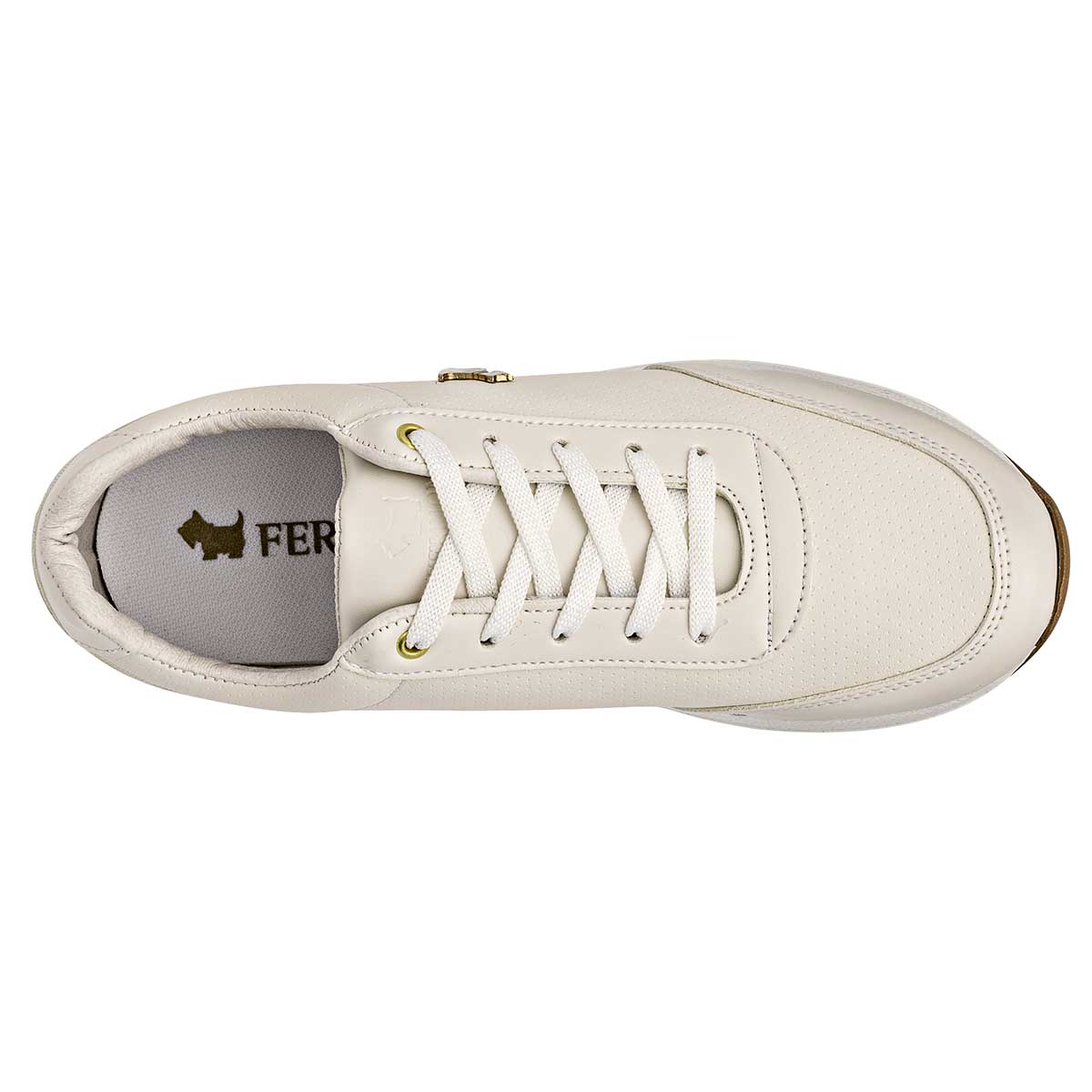 Foto 3 pulgar | Tenis  para Mujer Ferrioni Beige