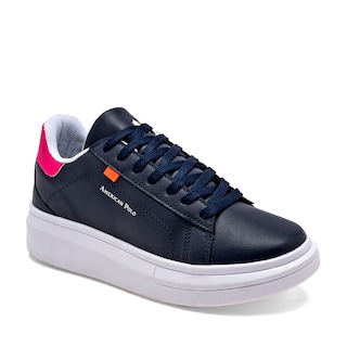 Foto 1 | Tenis Urbano American Polo Azul Marino 121863 para Mujer