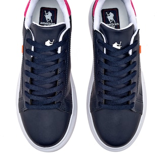 Foto 3 | Tenis Urbano American Polo Azul Marino 121863 para Mujer
