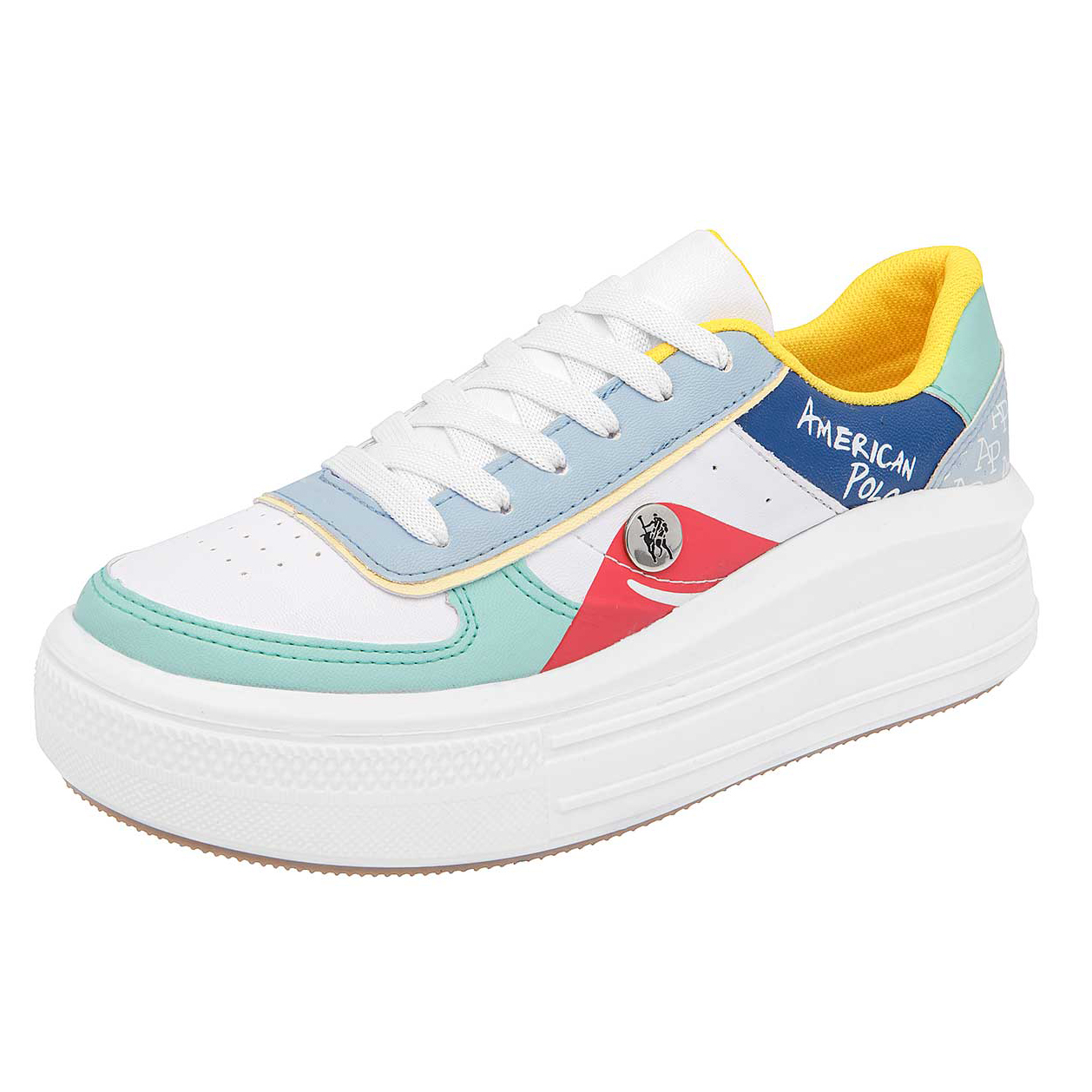 Foto 2 pulgar | Tenis Urbanos American Polo Multicolor para Mujer
